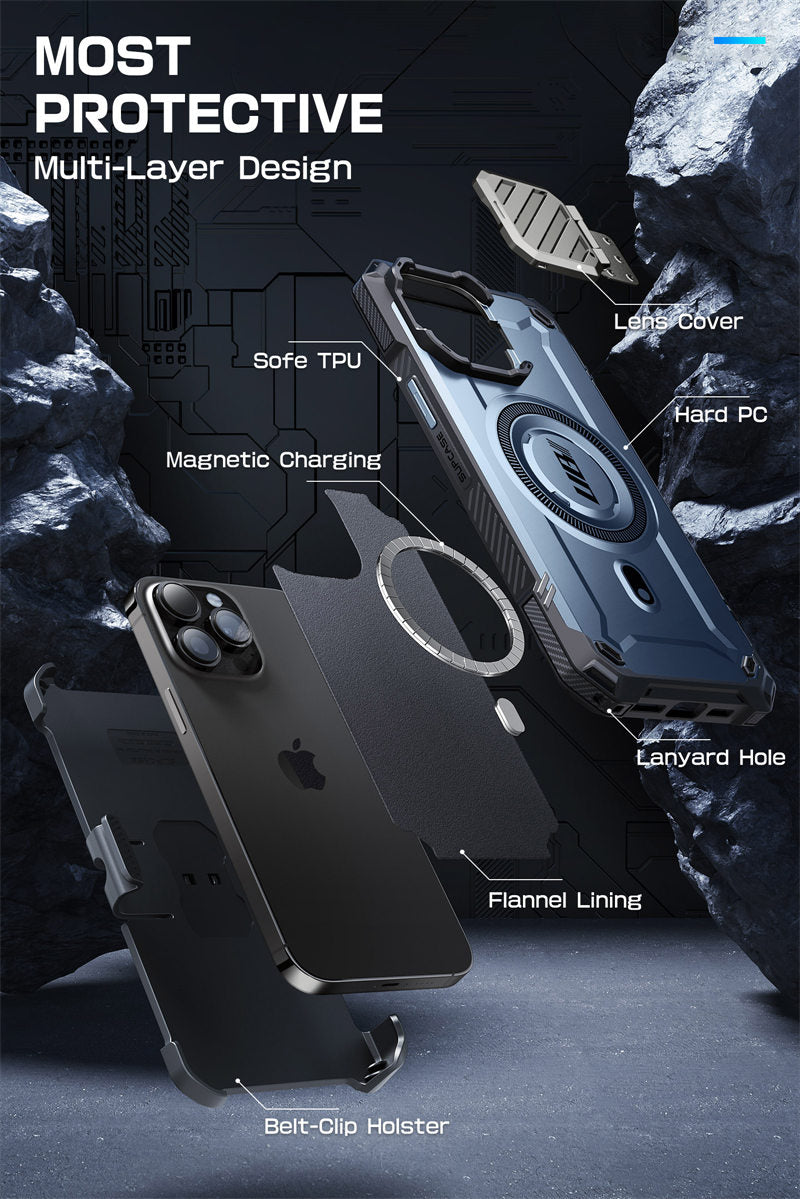 Full Body Rugged Case with Camera Cover & Built-in Kickstand For iPhone Pro Max - Premium Mobile Phone Cases from SUPCASE - Just $49! Shop now at Dressmycell.com Full Body Rugged Case with Camera Cover & Built-in Kickstand For iPhone Pro Max - Premium Mobile Phone Cases from SUPCASE - Just $49! Shop now at Dressmycell.com